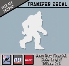 BIGFOOT YETI SASQUATCH FUNNY style Sticker DECAL WHITE 140MM TALL VINYL