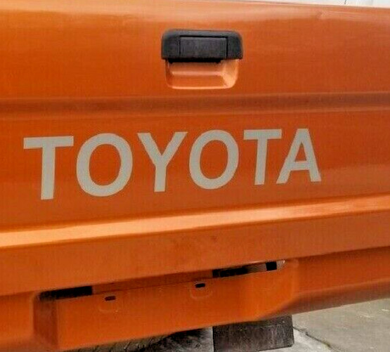 4 x 24″ SILVER TOYOTA Decal Vinyl Stickers truck bed TAILGATE