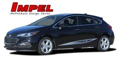 Impel Rocker Door Stripes Vinyl Graphic Decals 3M Kit 2016-2018 2019 Chevy Cruze