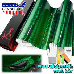 PET Damascus Steel Forged Gloss Beast Green Car Vinyl Wrap Decal Sticker Film