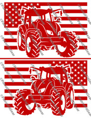 American Farmer,Heart Of Our Nation,Dairy Farm,Farming,Tractor,Flag,Vinyl Decal