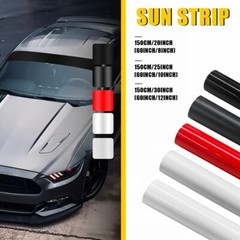 60” Car Window Tint Windshield Sun Visor Vinyl PVC Decal Strip Sticker Black