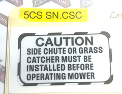 Snapper Steel Deck Mower Warning Decals Reproduction Engine Decals Multi Choice