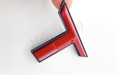 Red BLACK letters compatible with TOYOTA TUNDRA 2022 23 logo Front and Rear
