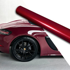 High Gloss Glossy Red Car Vinyl Wrap Sticker Decal Sheet Film DIY Air Release