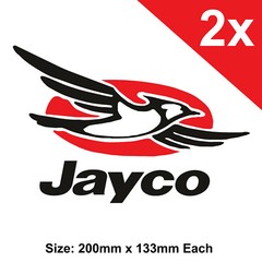 Jayco Caravan Decal Stickers Logo x2 Car and Trailer High Quality Camper