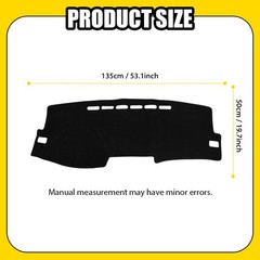Black Dashboard Mat Cover For Toyota Corolla 2009 2010 2011 2012 13 Carpet 1-5X