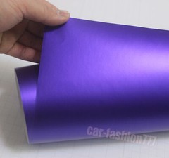 50FT x 5FT Full Car Wrap Purple Flexible Satin Matte Chrome Vinyl PVC Sticker US