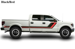 2 PCS Graphic Stripe Car Door Sticker For Ford F-150 CREW CAB 6.5 BED Side Decal