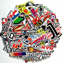 100PCS JDM Stickers Bomb Pack Car Motorcycle Racing Motocross Helmet Vinyl Decal