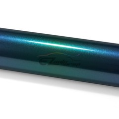 ESSMO PET Super Gloss Metallic Peacock Green Vehicle Vinyl Wrap Decal Like Paint