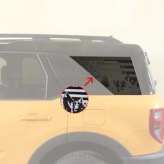 Rear Side Window Glass Tailgate Cover Decals Sticker For Ford Bronco Sport 2021+