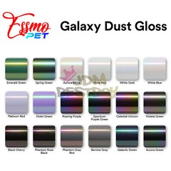 PET Galaxy Dust Gloss Vinyl Wrap For Chevy Bowtie Emblem Overlay Sheet Decal