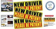 Student Driver Car Magnet Set: Humorous Safety Signs for Teen Drivers (3 Pcs)