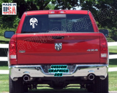 Skull Window TRUCK /CAR Decal ORACAL 651 Premium Outdoor Vinyl Made in USA