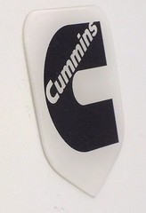 GRILLE EMBLEM fits RAM DIESEL 1994-2002 White/Black