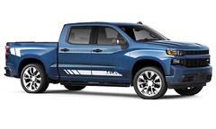 Side mountain stripe graphics stickers decal compatible with Chevrolet Silverado
