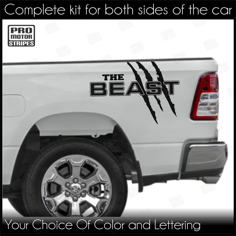 Universal Bed Accent Claw Marks Quarter Panel Decals Truck or SUV (Choose Color)