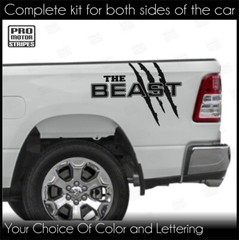 Universal Bed Accent Claw Marks Quarter Panel Decals Truck or SUV (Choose Color)