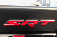 Dodge Durango “SRT” Gril / Hatch Emblem Decal 2018 2019 2020 2021 2022 2023 24