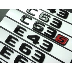 for Mercedes Benz Bright black CLA45 C63 E63 C43 CLS63 C250 AMG Car sticker