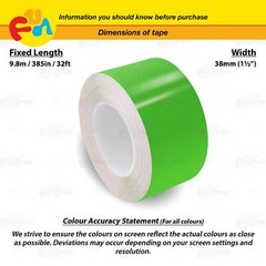 LIME GREEN 1.5″ 38mm PIN STRIPE Car Model Streamline TAPE Decal Vinyl Sticker