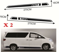 Car Body Side Doors Stickers Decal Vinyl Graphic Fit For Toyota Sienna 1998-2024