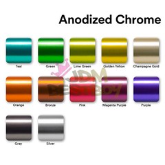Anodized Chrome Metallic Matte Car Vinyl Wrap Sticker Decal Bubble Free Sheet