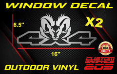 4X4 Truck Window Decal SIDE BED SET X2 Premium Oracal 651 Vinyl MADE IN USA