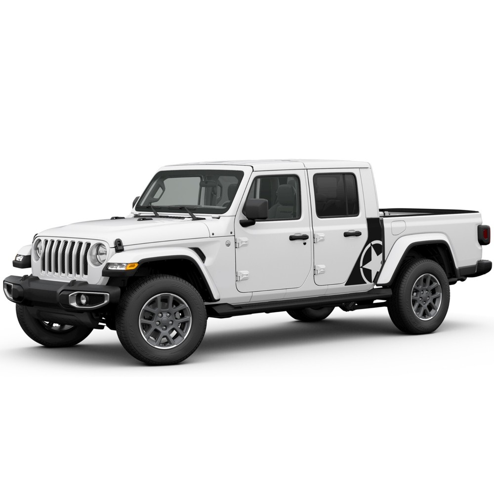 Side door fender star graphics stickers decal compatible with Jeep Gladiator
