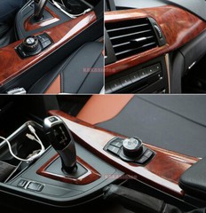 Flexible 3D Wood Grain Textured Vinyl Wrap Sticker Car House Furniture Decal AX