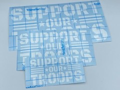 SUPPORT OUR TROOPS -WHITE- Vinyl Decal Indoor & Outdoor Sticker. Choose Size!!