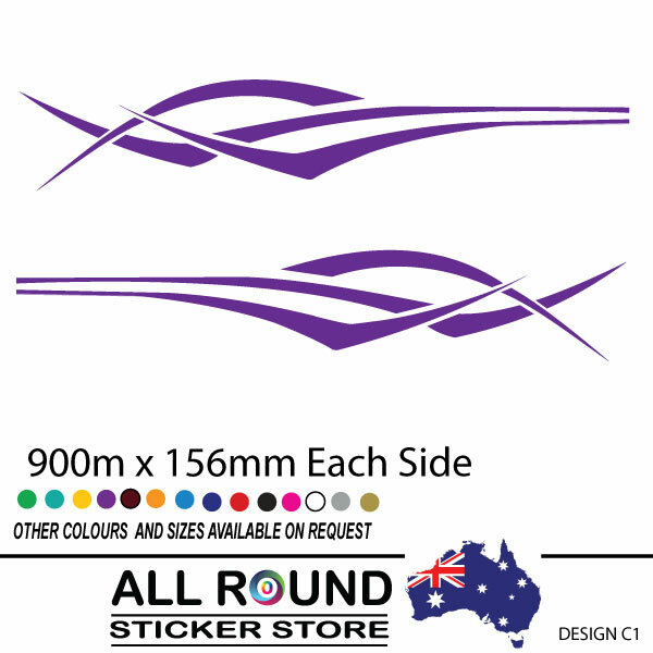 Vehicle Stripes Car Boat RV Campervan Caravan Motorhome C3 900mm wide PURPLE