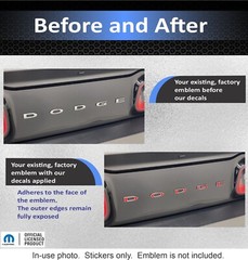 DODGE Trunk Badge Overlay Decal for 2015-2023 Dodge Challenger