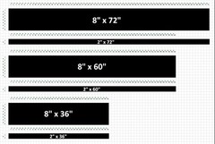 Chevy CAMARO 2″ & 8″ Rally Car Double RACING STRIPES Gloss Red vinyl Decal