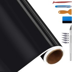 High Gloss Vinyl Wrap for Universal Vehicle Chrome Delete – 1ft x 10ft