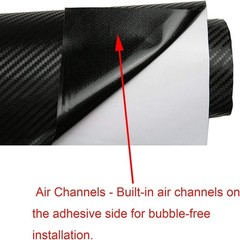 Self-Adhesive 3D Carbon Fiber Vinyl Wrap Film – Easy Install & Tools Included