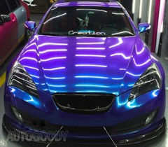 72″ x 60″ Gloss Metallic Chameleon Purple Blue Vinyl Film Wrap Air Bubble Free