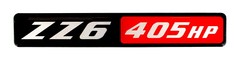 ZZ6 405 HORSEPOWER CAMARO EMBLEM (B) Super Sized BLACK