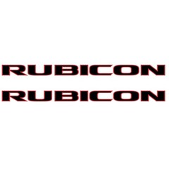 Hood Graphic Decals Stickers for Jeep Wrangler Rubicon (2007-2022) Set of 2))