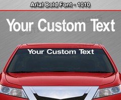 #1010 Custom Text Letters Personalized Decal Sticker Vinyl Windshield Window Car