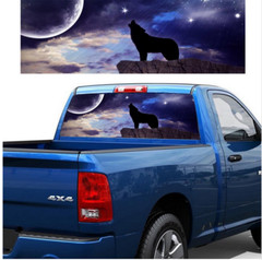 Car Rear Window Windshield Sticker Wolf Graphic Decal Vinyl Trim Auto Decoration
