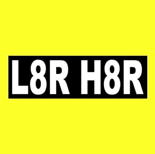 Funny “L8R H8R” LATER HATER street racing BUMPER STICKER decal JDM drift car