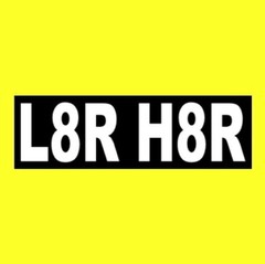 Funny “L8R H8R” LATER HATER street racing BUMPER STICKER decal JDM drift car
