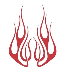 FLAME HOOD #H55 DECAL VINYL GRAPHIC CAR TRUCK VEHICLE FIRE AUTO VAN SUN BLAZE