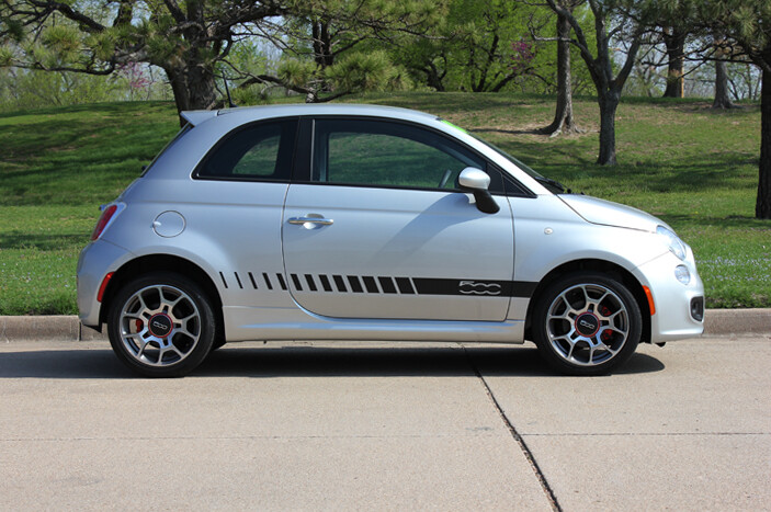 2011-2020 Side Door Lower ROCKER PANEL Decal Stripes Vinyl Graphics for Fiat 500