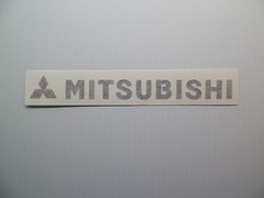 New 93-99 Mitsubishi Rear Logo Flat Badge Decal Eclipse Mirage FTO GS-T GSX GS
