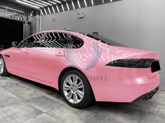 Premium Super Gloss Metallic Cherry Blossom Pink Vinyl Car Wrap Sticker Decal