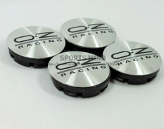 4pcs 56mm Oz Racing Hubcaps Rim Caps Wheel Center Caps Badge Silver Black