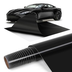 Waterproof Black Vinyl Car Wrap Sheet Roll Film Sticker Decal For Ford Mustang